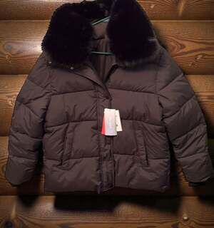 PUFFIT WarmCore Black Puffer Jacket with Faux Fur hood